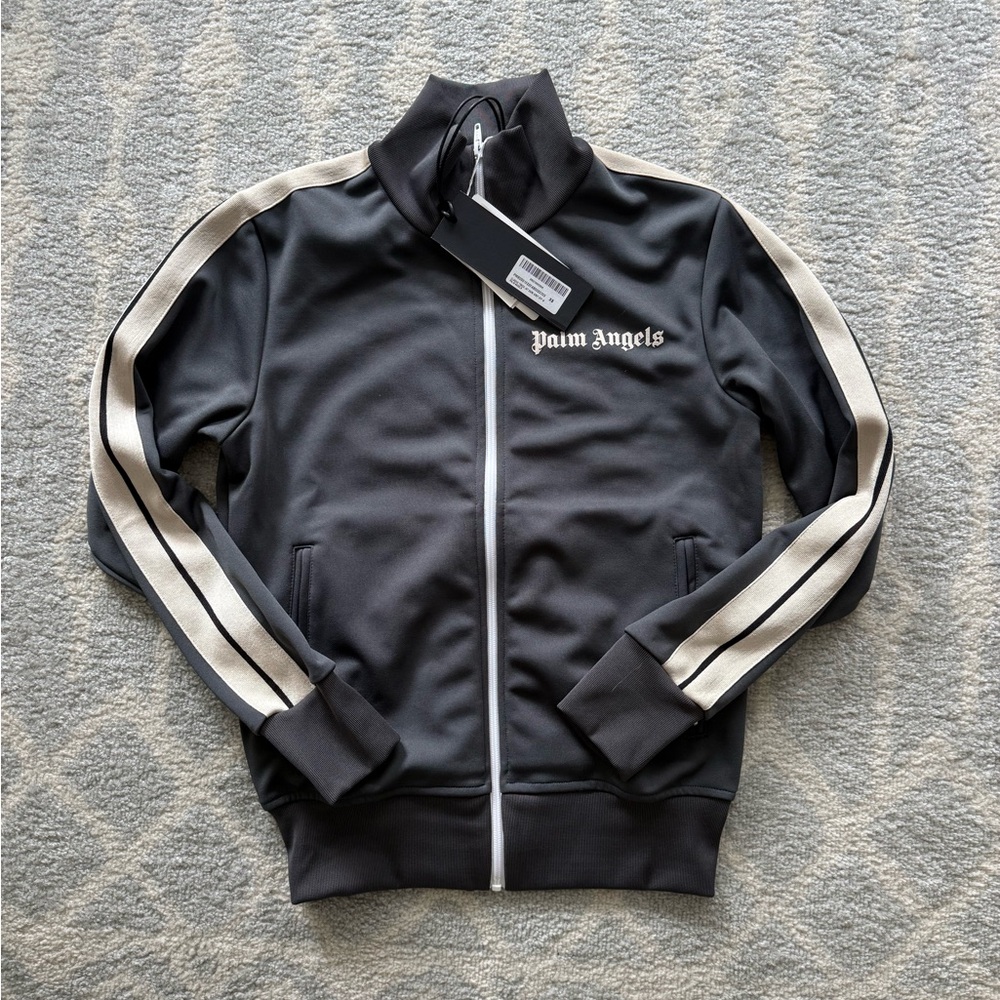 Palm Angels Gray Tracksuit Bomber Jacket size XS NWT